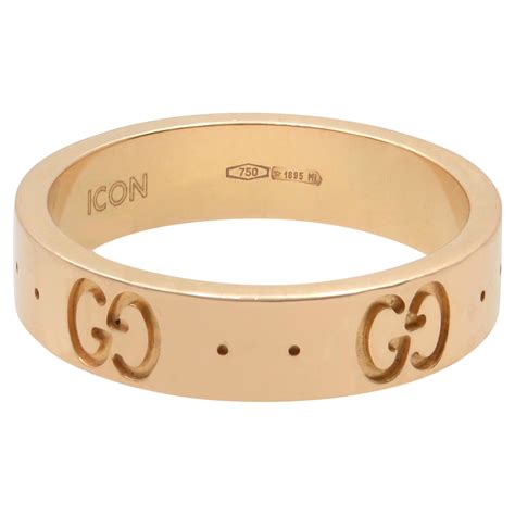 gucci icon diamond band|gucci gold textured icon ring.